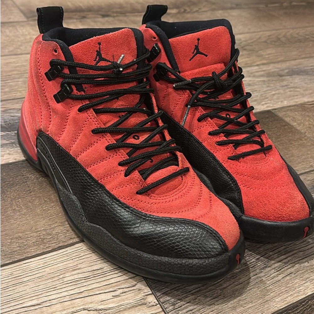 Jordan Red and Black High-Top Sneakers